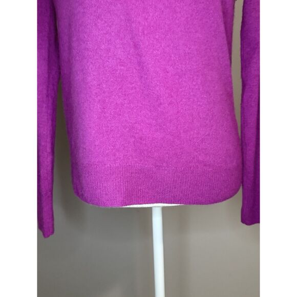 Halogen Cashmere Sweater Purple Pullover Knit Crew Neck Soft Cozy Preppy Lux Sm - Picture 7 of 14